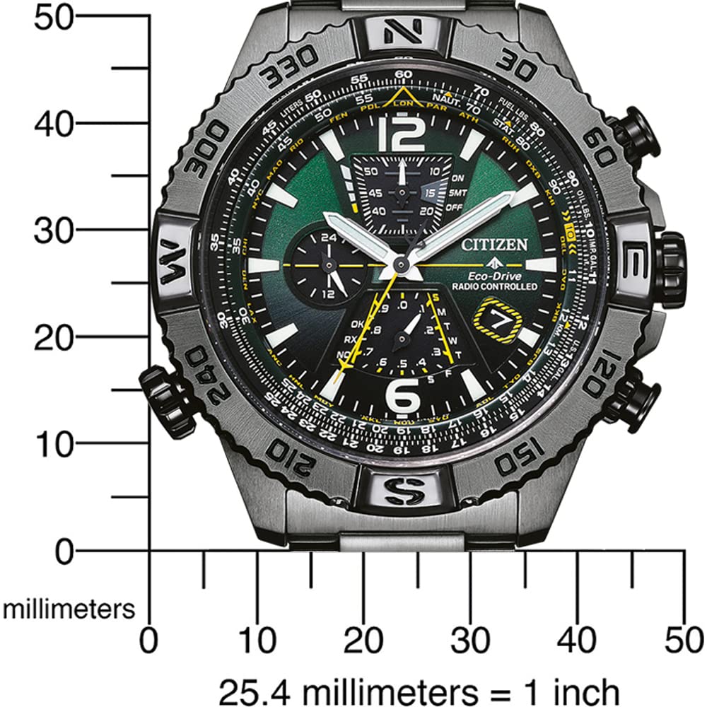 Citizen Reloj Cronógrafo para Hombres de Cuarzo japonés con Correa en Acero Inoxidable AT8227-56X