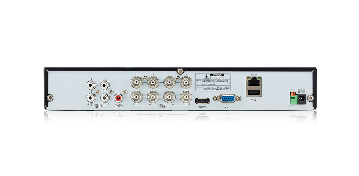 Samsung SDH-B74041P Kit de Video vigilancia con Grabador 8 Canales y 4 cámaras, 12 V, Blanco