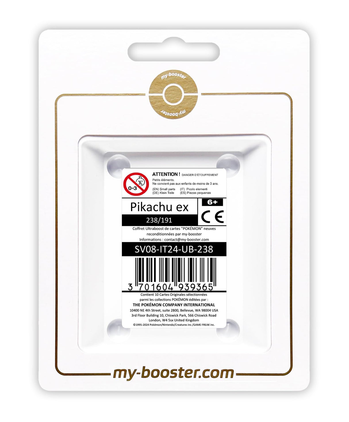 Pikachu ex 238/191 Alternativo Pokémon Gallery Teracristal Secreta - Ultraboost X Scarlatto e Violetto 8 - Scintille Folgoranti