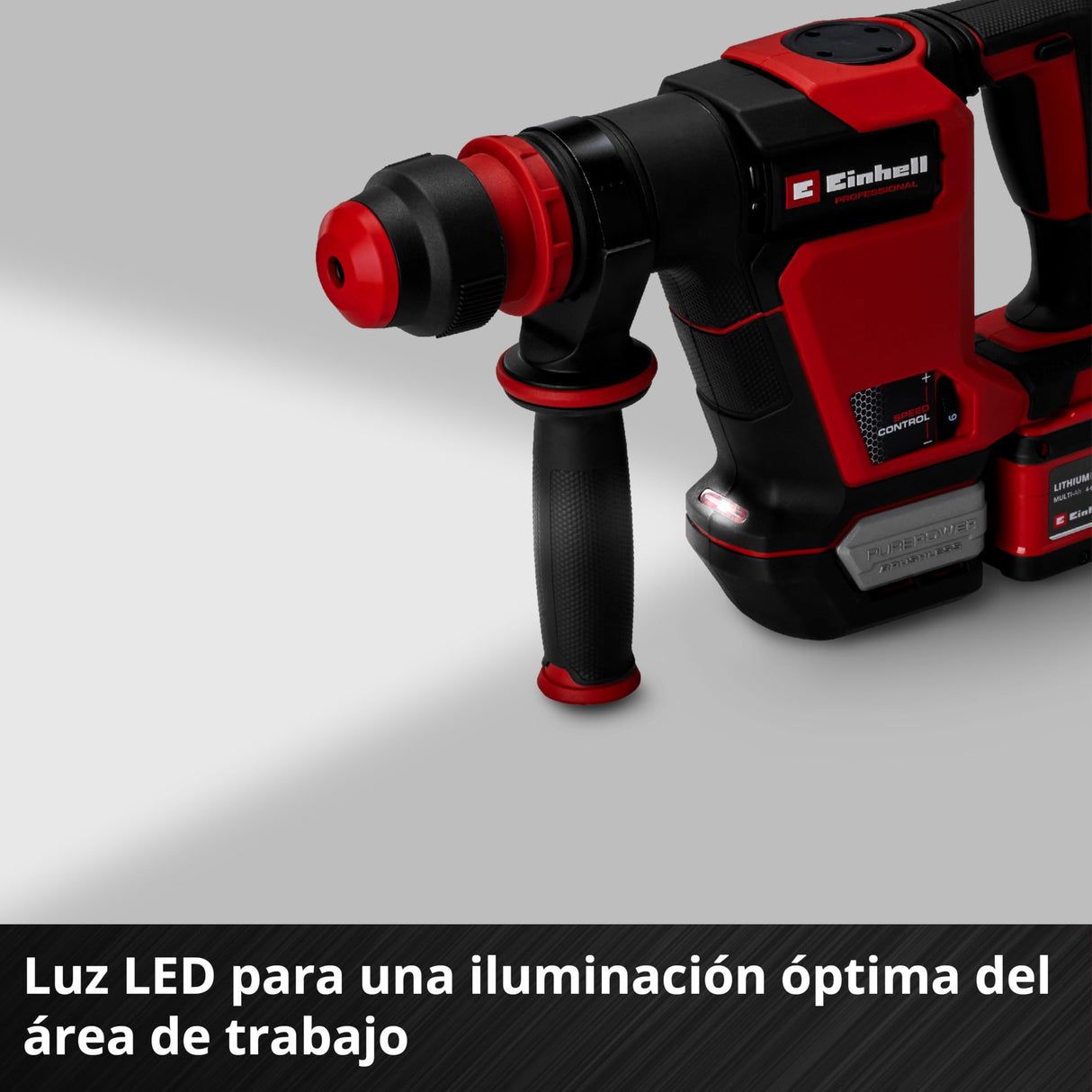 Einhell Professional Martillo de demolición con batería TP-DH 18/4 Li BL-Solo Power X-Change (18 V, brushless, 4,0 J, SDS-plus, marcha continua, cincel puntiagudo y plano + maletín, sin batería)