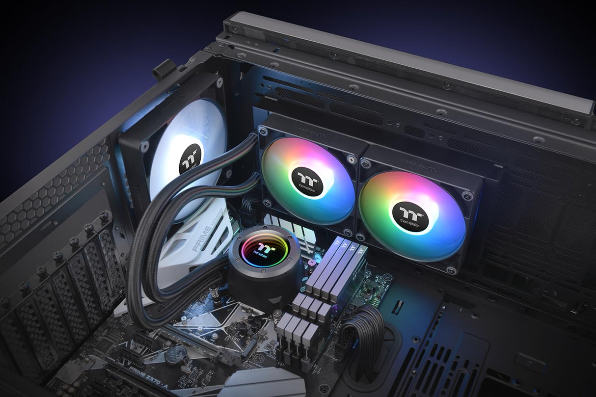 Thermaltake TH240 V2 ARGB Sync All-In-One Liquid Cooler, Schwarz
