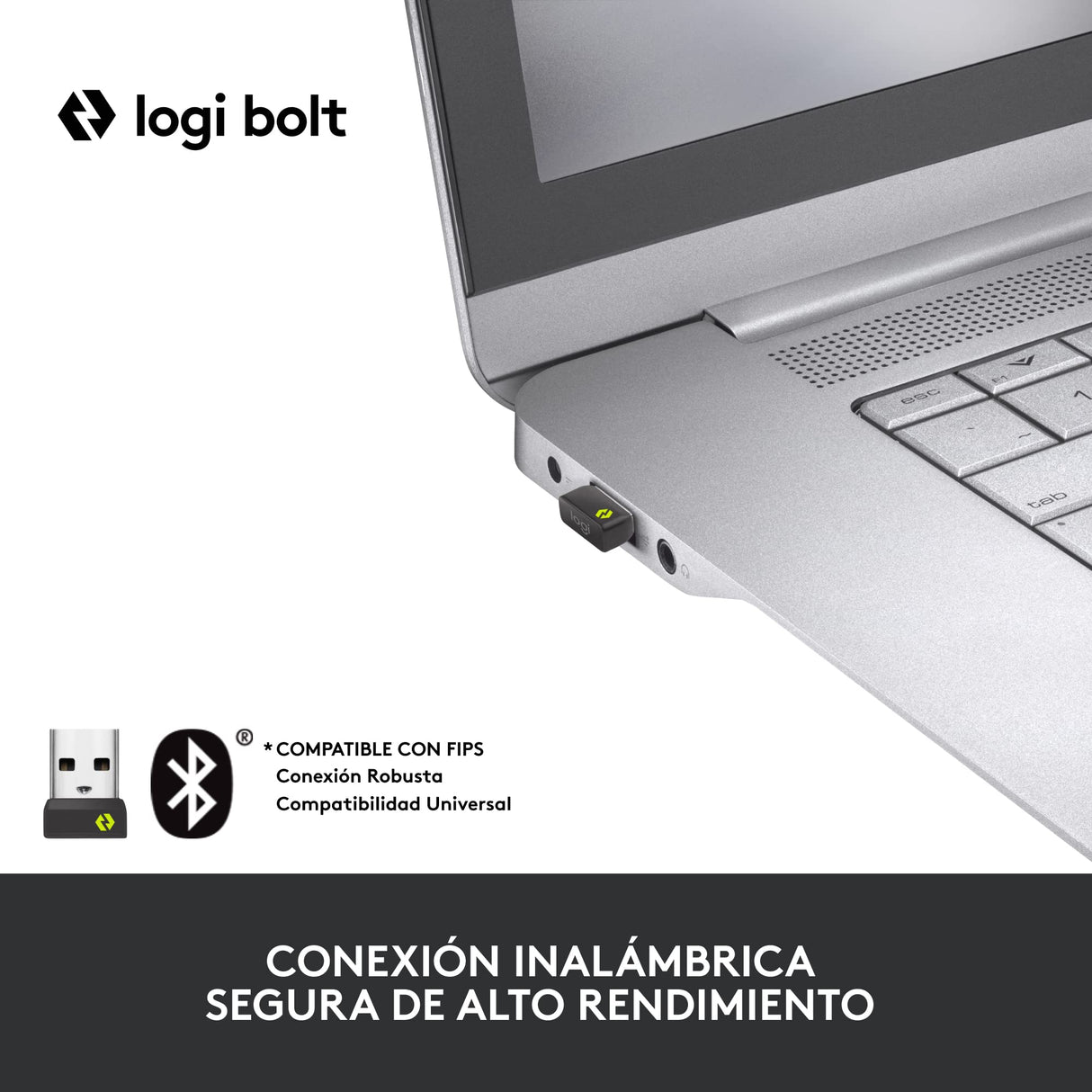 Logitech MX Keys for Business, Teclado retroiluminado inalámbrico, Teclas silenciosas para pulsaciones perfectas, Logi Bolt, Bluetooth, Recargable, Windows/Mac/Chrome/Linux, QWERTY Español - Gris