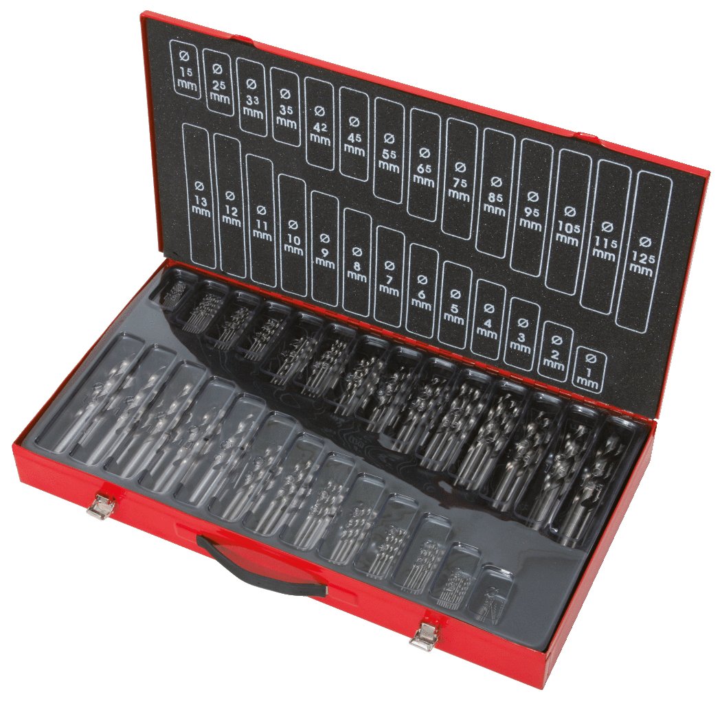 KS Tools 330.2650 Surtido de brocas HSS-G, pulido, 230 pzs, 1-13mm