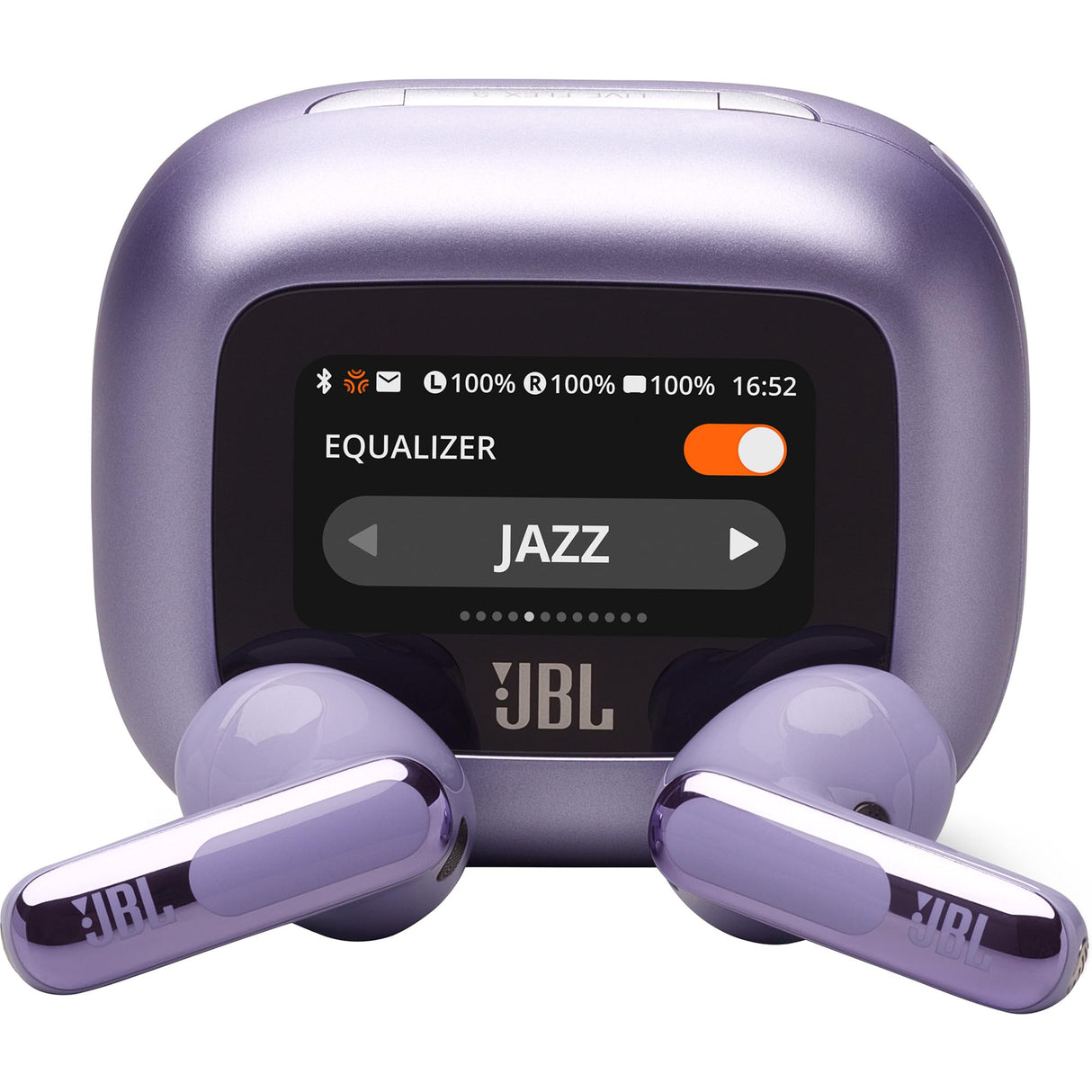 JBL Live Flex 3 Auriculares inalámbricos de botón True Wireless con cancelación de ruido adaptable, hasta 50 horas de reproducción, Bluetooth, audio de alta resolución, violeta