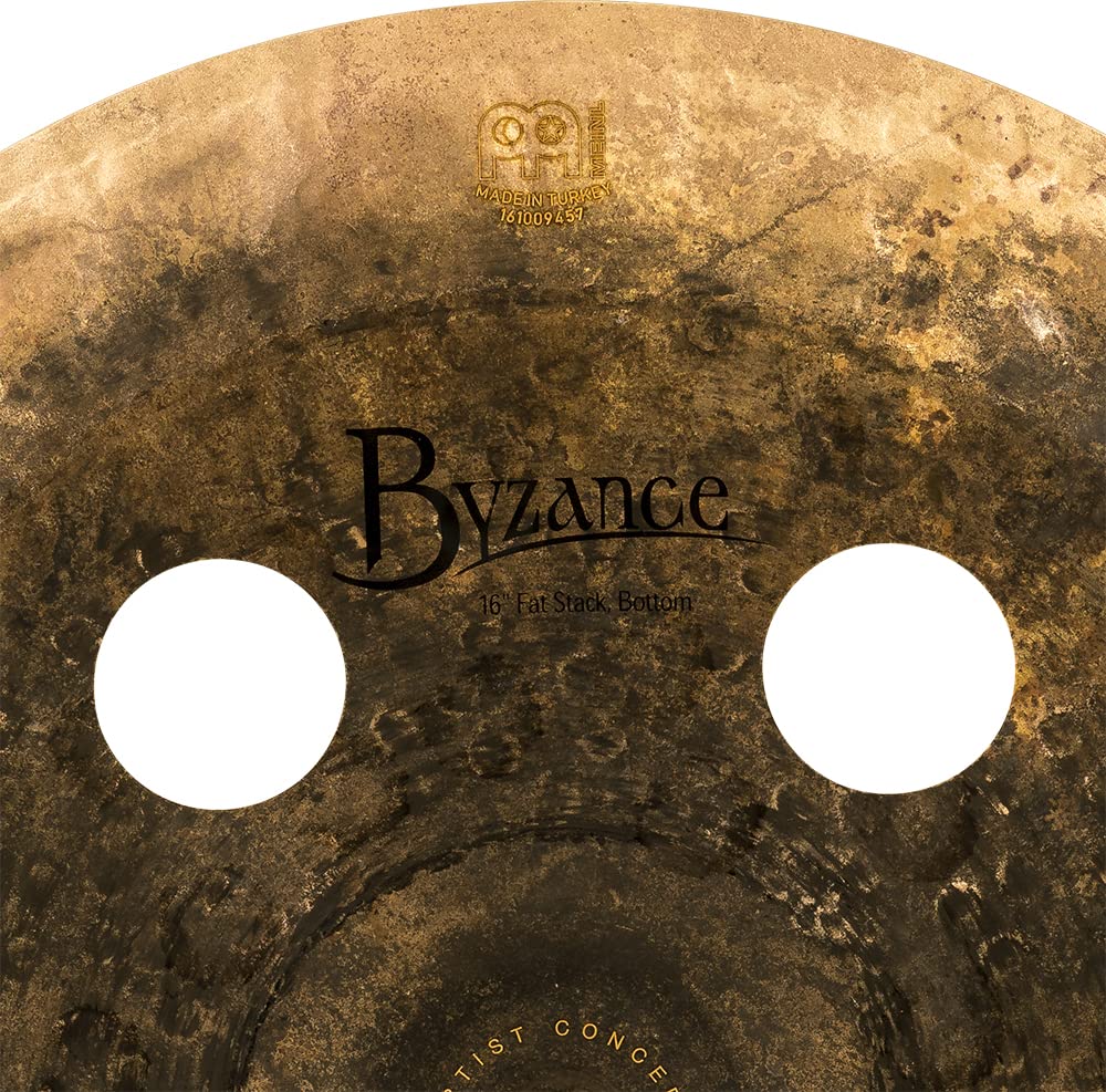 Meinl Artist Concept Models Matt Garstka Plato Fat Stack de 18/16 pulgadas (45,72cm) para batería - B20 Bronce, Acabado Seco (AC-FAT)