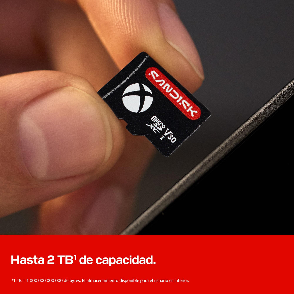 SANDISK Tarjeta microSD para ROG Xbox Ally (X) de 2 TB, con Licencia Oficial para Xbox (velocidades de Lectura de hasta 200 MB/s y de Escritura de hasta 140 MB/s)