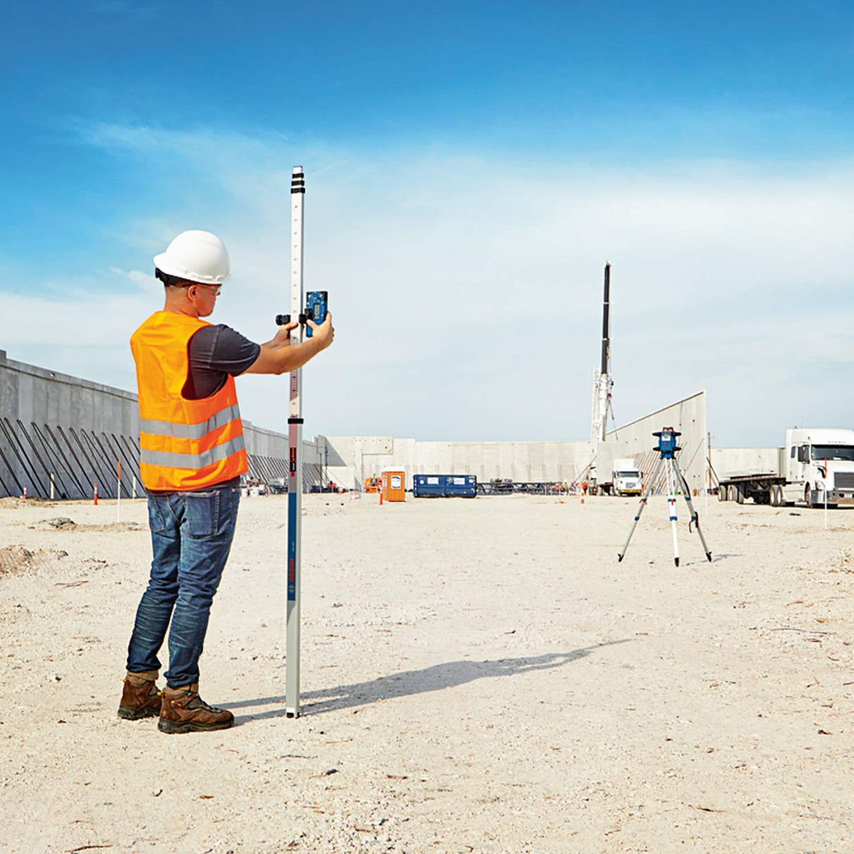 Bosch Professional Nivel láser giratorio sistema de 18V GRL 600 CHV (función aplicación, alcance Ø: hasta 600m, en L-boxx)