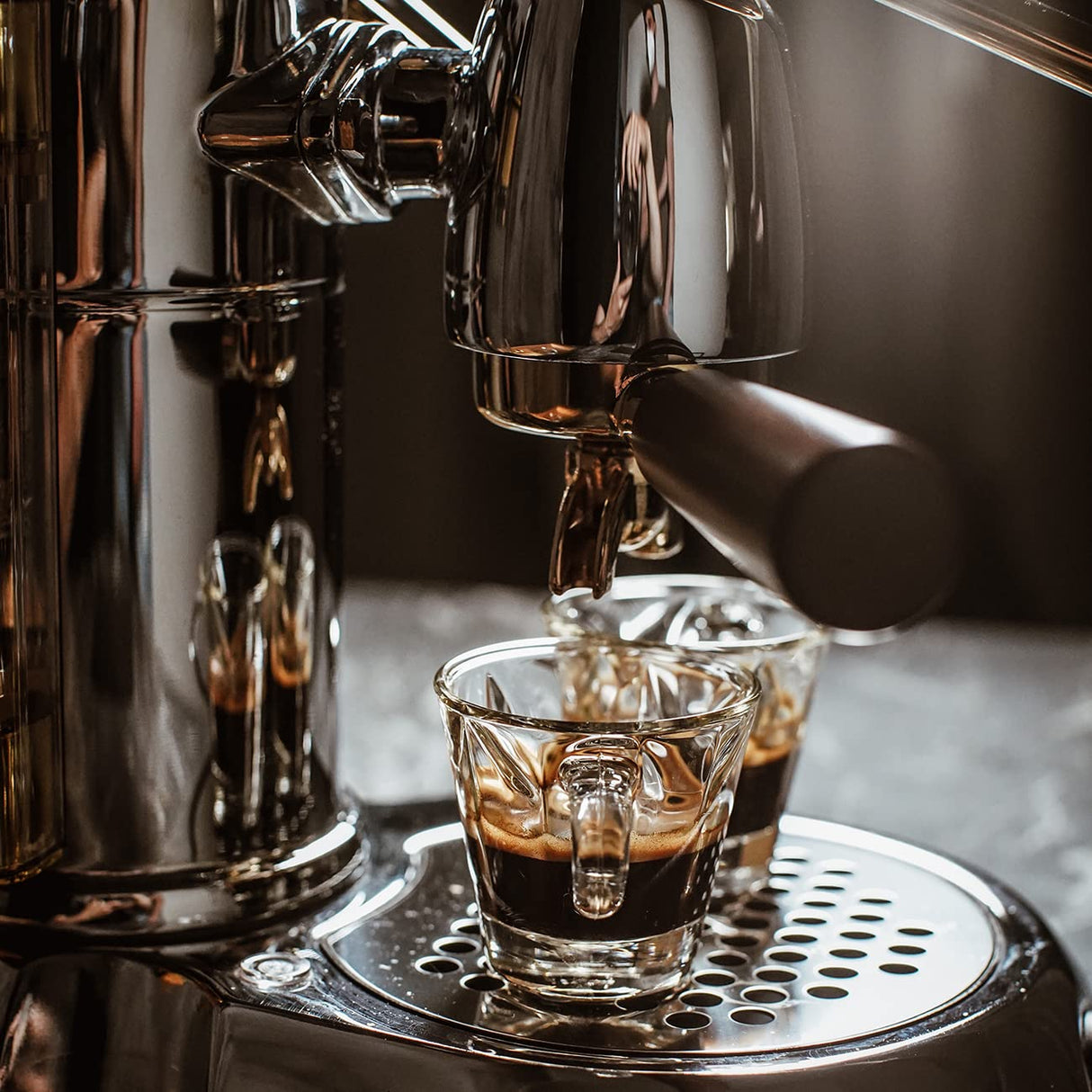La Pavoni LPLEXP01EU, Maquina de espresso Expo 2015, Chrome/or