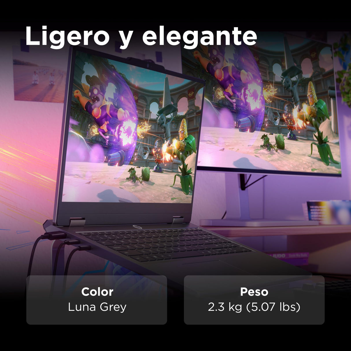 Lenovo LOQ Essential Gen 11 - Ordenador Portátil Gaming IA 15.6'' FHD (Intel Core i5-13450HX, NVIDIA GeForce RTX 5050, 16GB RAM, 1TB SSD, 144 Hz, Wi-Fi 6, Sin Sistema Operativo) QWERTY Español - Gris