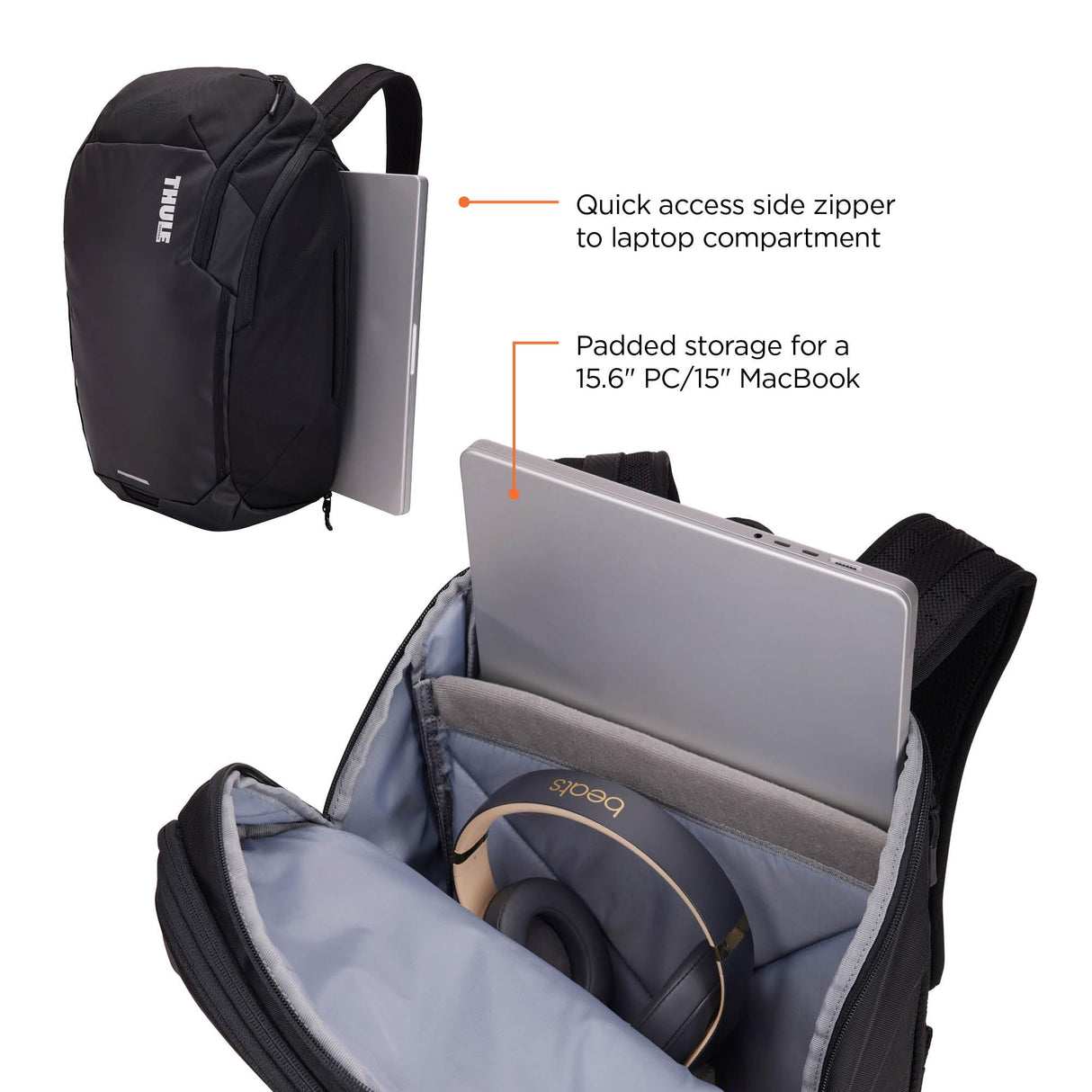 Thule Chasm Recycled Backpack 26L Black