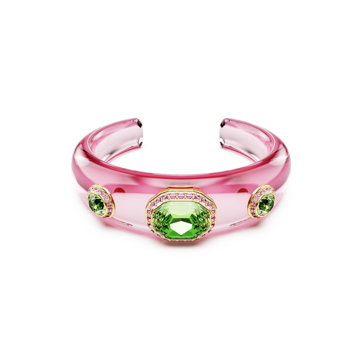Swarovski Brazalete Dulcis, Tallas mixtas, Multicolor, Baño tono oro