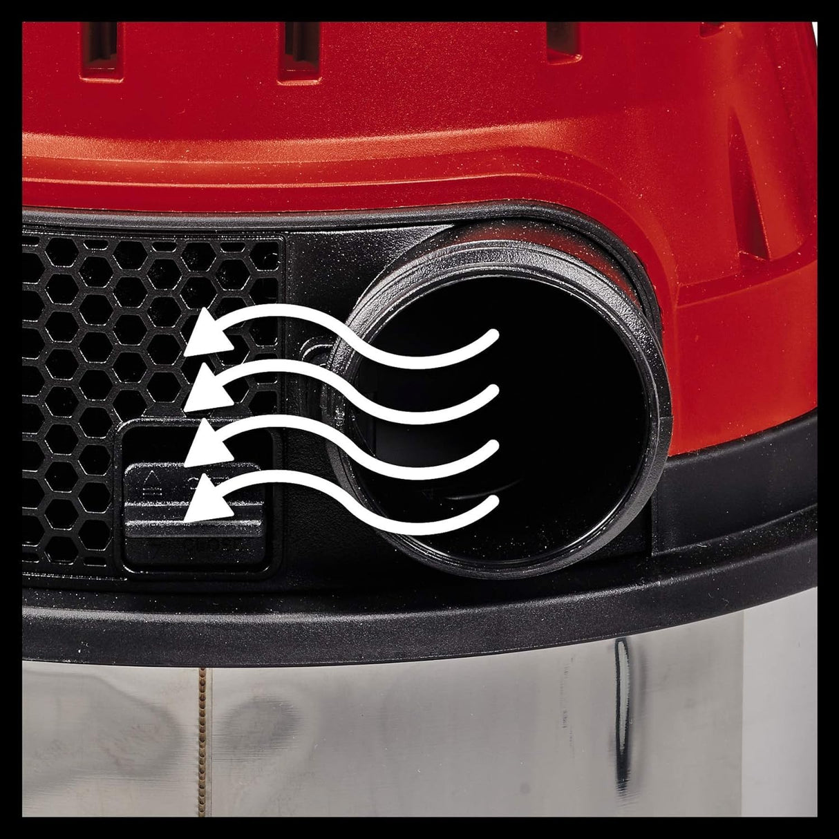 Einhell Aspirador en seco y húmedo TE-VC 2025 SACL (1200 W, clase de polvo L, para polvos con valores MAK >1 mg/m³, 25 L, limpieza de filtros, enchufe de aparatos, incl. varias boquillas y filtros)