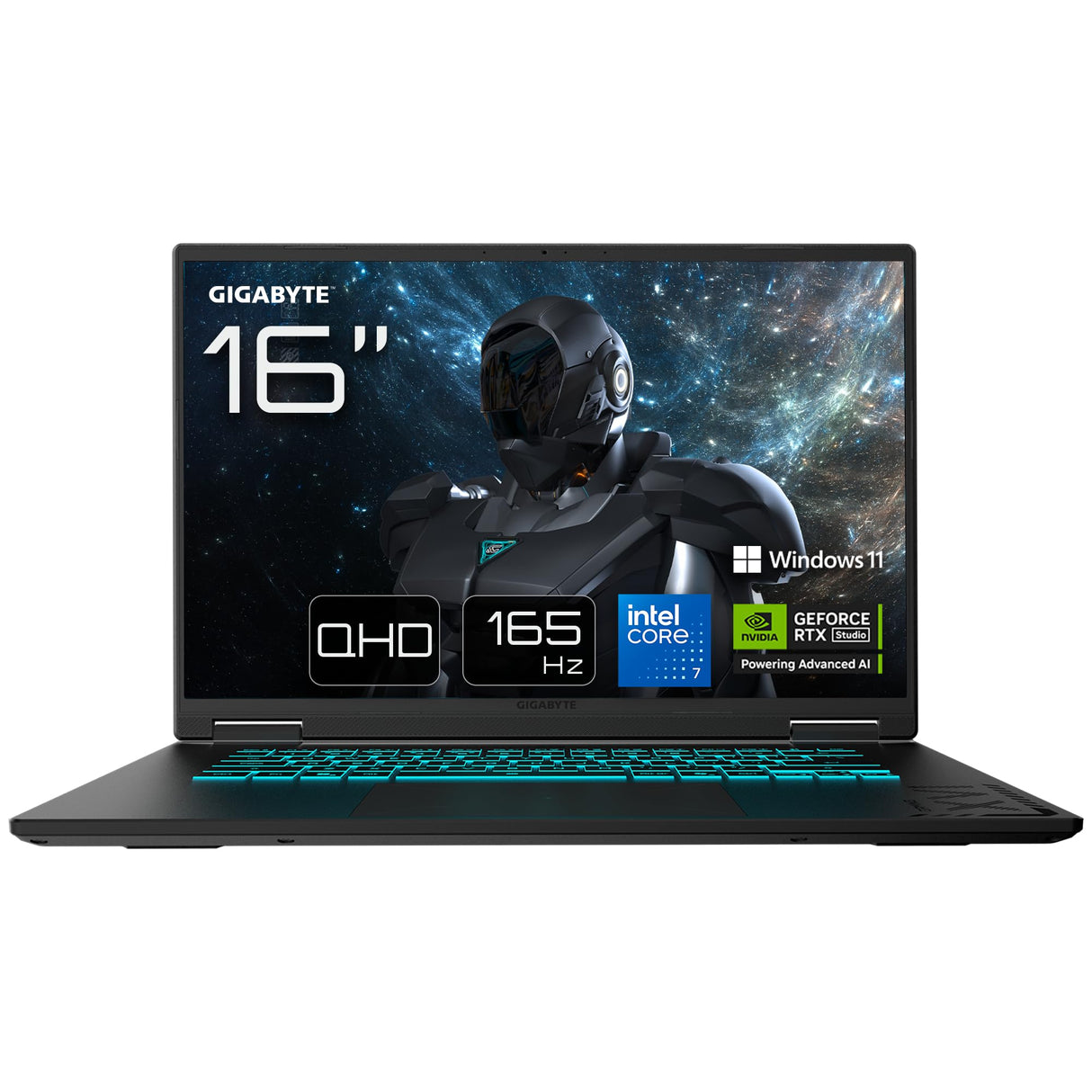 GIGABYTE Gaming A16 Pro Portátil - 16“, 165Hz QHD, Intel Core 7 240H, NVIDIA RTX 5070 Ti, 32GB LPDDR5X 5600MHz, SSD Gen4 de 1TB, Windows 11 Home, Garantía de 2 años, Dolby Atmos, A16 Pro DXHG4ESCC4SH