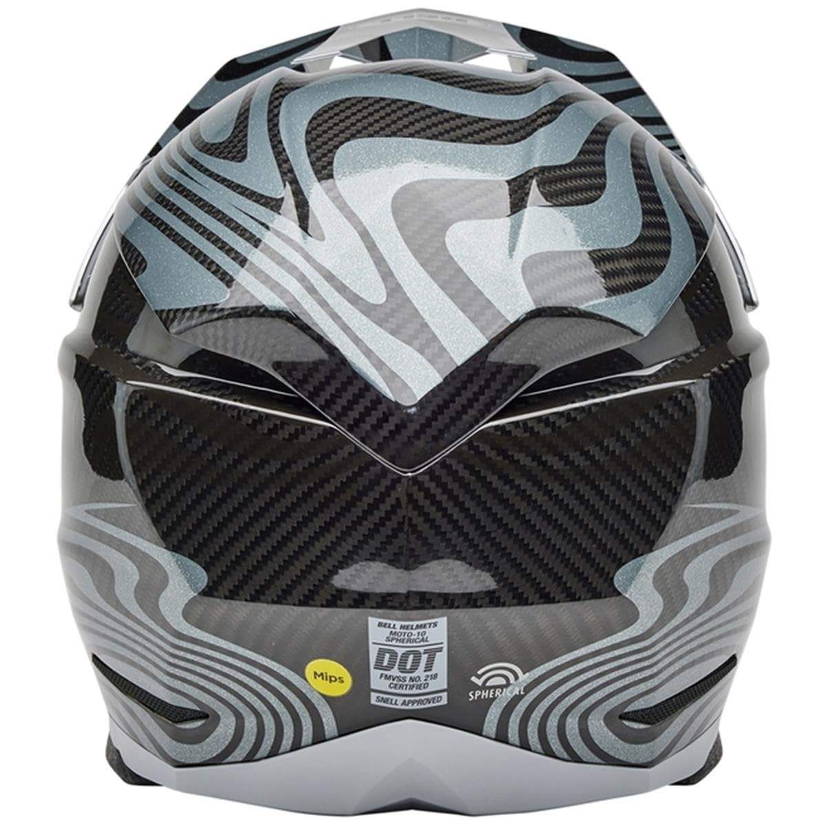 BELL Moto-10 Spherical Casco, Unisex, Plateado/Gris, Medium