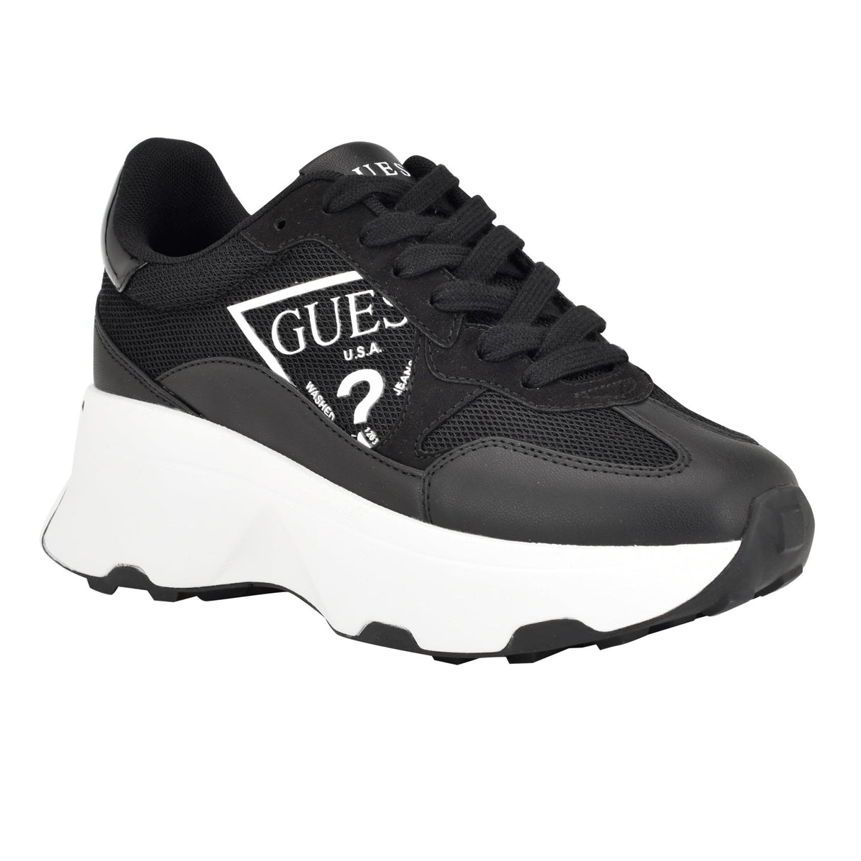 Guess Women's CALEBB Sneaker, Black, 8