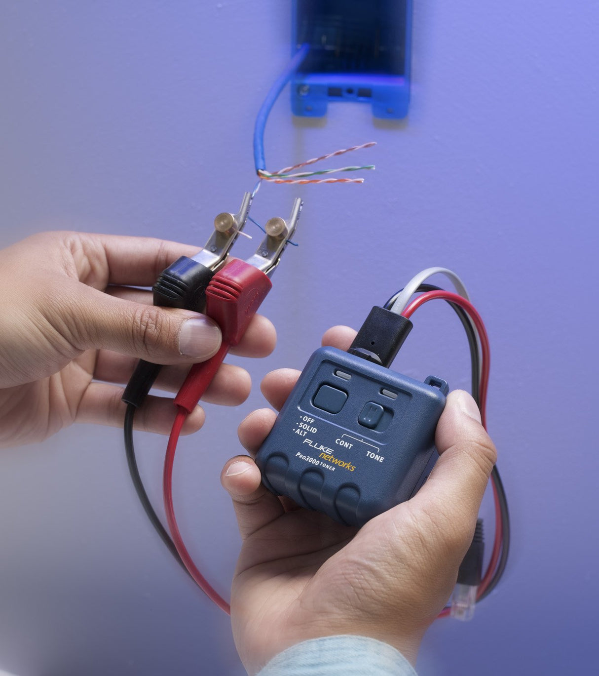 Fluke Pro3000 Azul - Probador de cable de red (9 V, -20 - 60 °C, -40 - 70 °C)