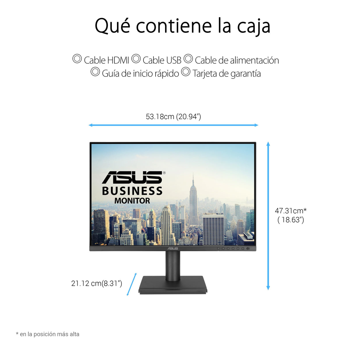 ASUS BE248QF Monitor Profesional de 24.1 Pulgadas, WUXGA 1920 x 1200, IPS, 100Hz, sin Marco, diseño ergonómico, HDMI, Eye Care, luz Azul Baja, antiparpadeo, Montaje en Pared, sostenibilidad