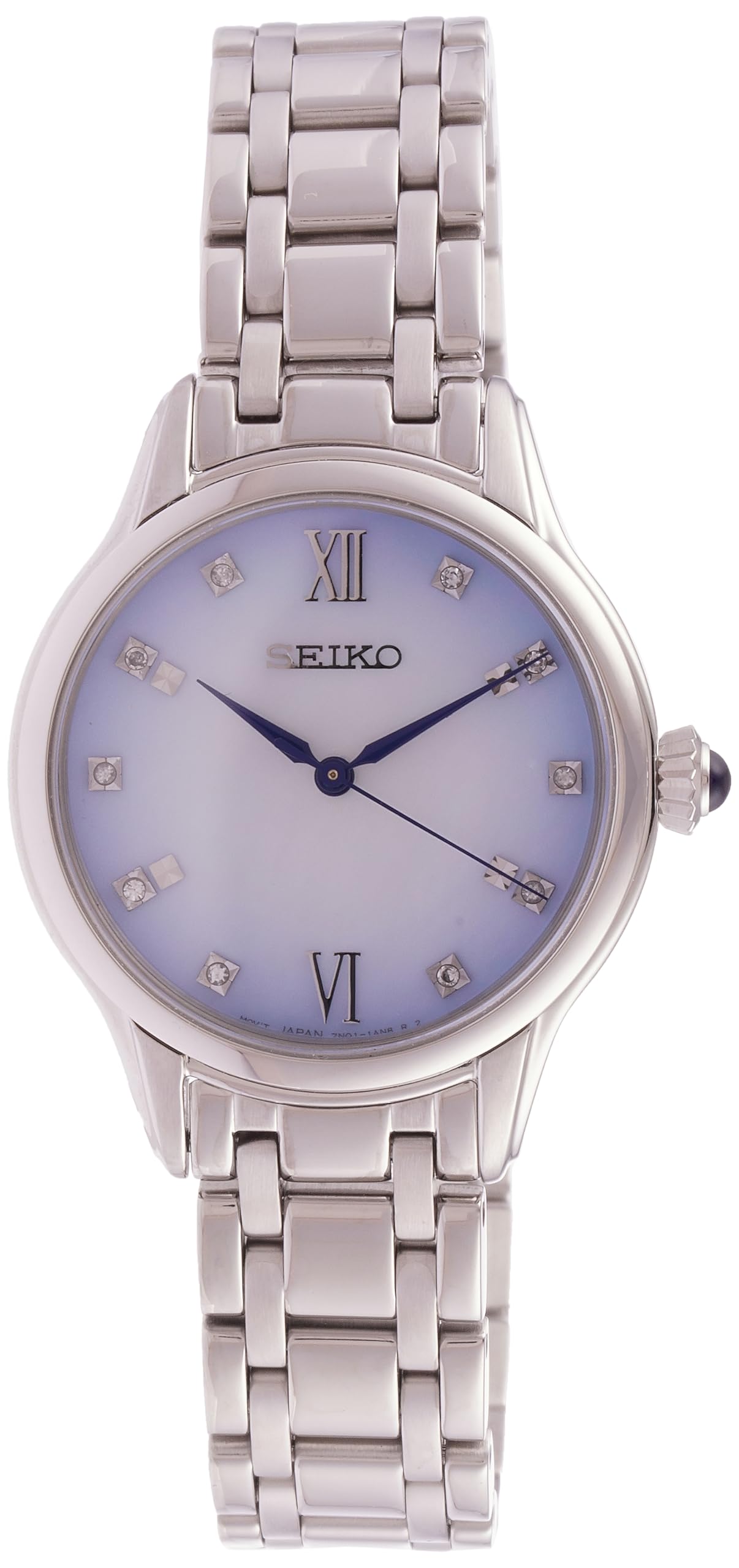 Seiko Reloj Analógico para Mujeres de Cuarzo con Correa en Acero Inoxidable SRZ539P1