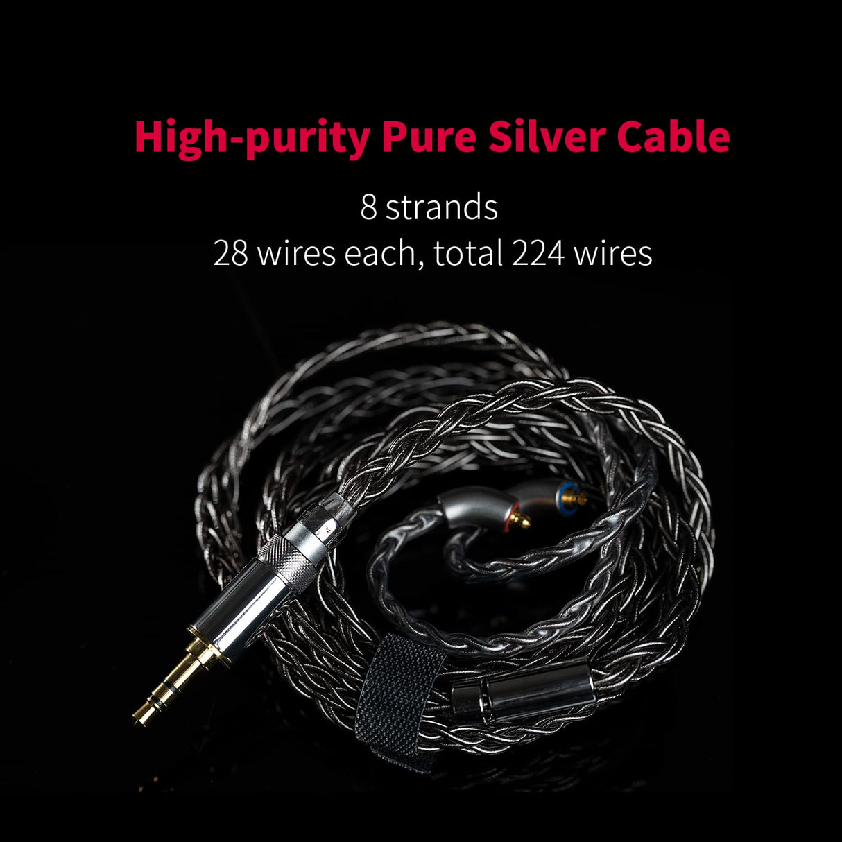 FIIO FH9 - Auriculares con Cable de Alta resolución 1DD+6BA, Cable Desmontable, Graves Profundos, Viene con Conectores Intercambiables de 2,5/3,5/4,4 mm para Smartphone/PC/Jugadores/Audio doméstico