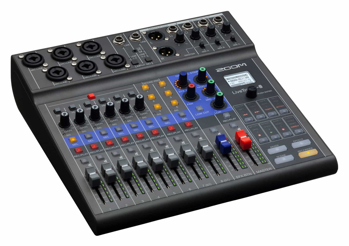 Zoom LiveTrak L-8 /GE grabador de audio Negro