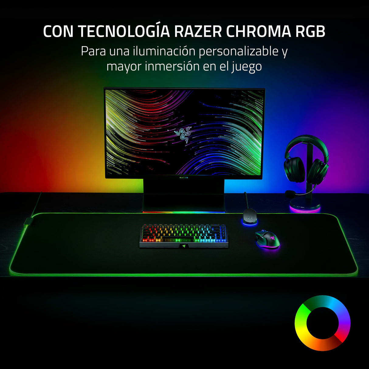 Razer Goliathus Chroma 3XL Alfombrilla Gaming Negra