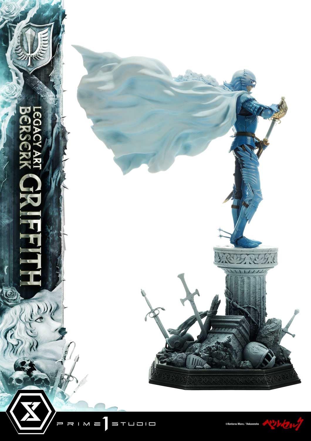 Prime 1 Studio Berserk Legacy Art Kentaro Miura Statue Statuette 1/6 Griffith 56 cm