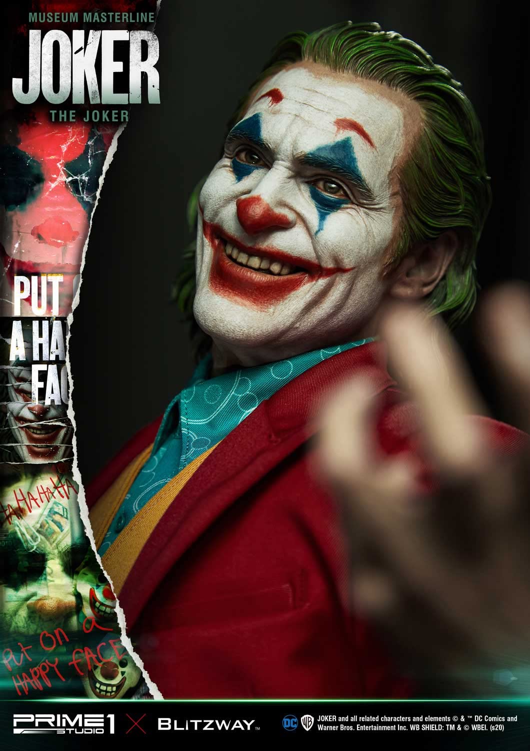 NONAME The Joker - Versión de bonificación de Joker - Estatuilla de Museo Masterline 70 cm