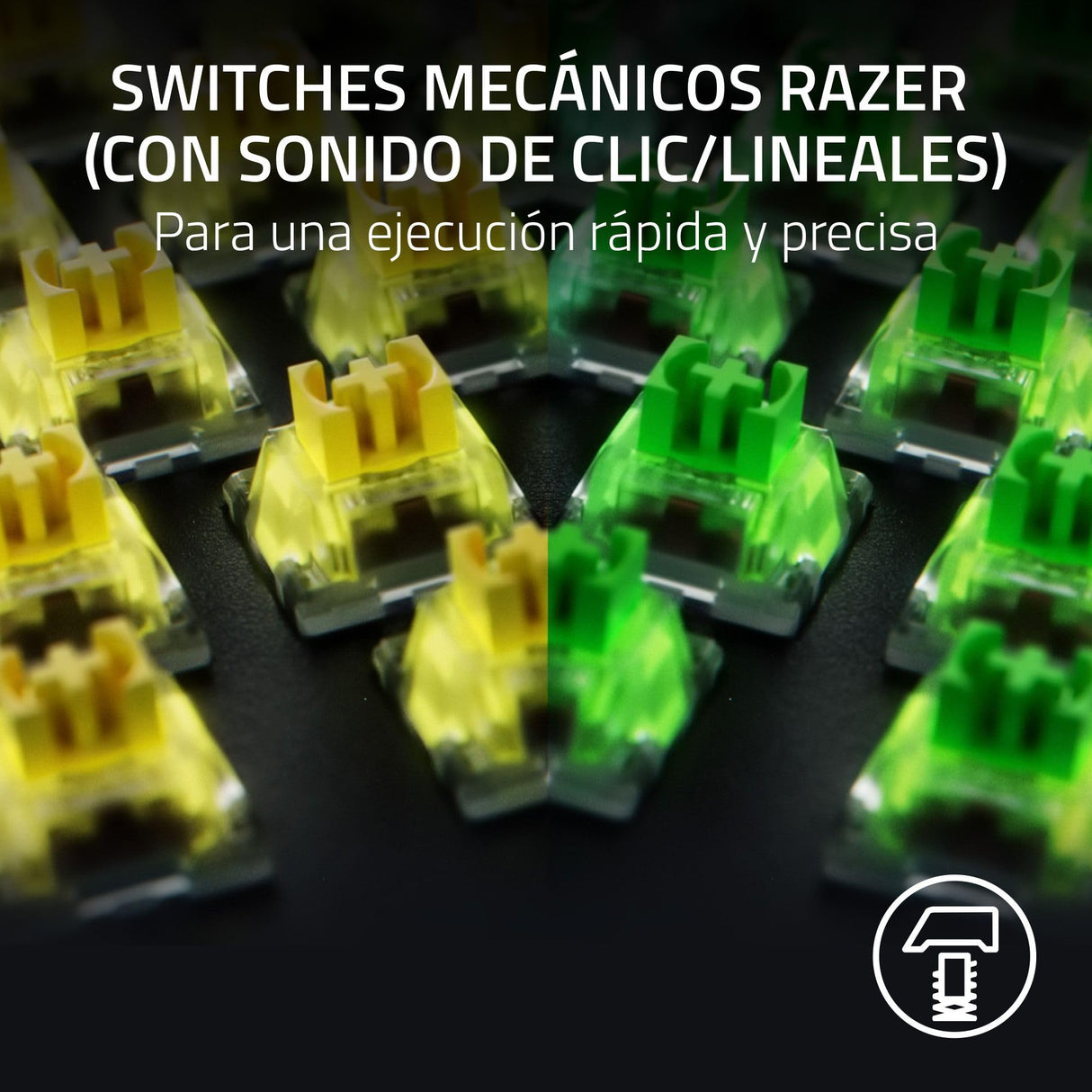 Razer BlackWidow V4 - Teclado mecánico gaming con Chroma RGB (Switches mecánicos verdes , 6 teclas macro dedicadas, ABS de doble inyección) US-Layout | Negro