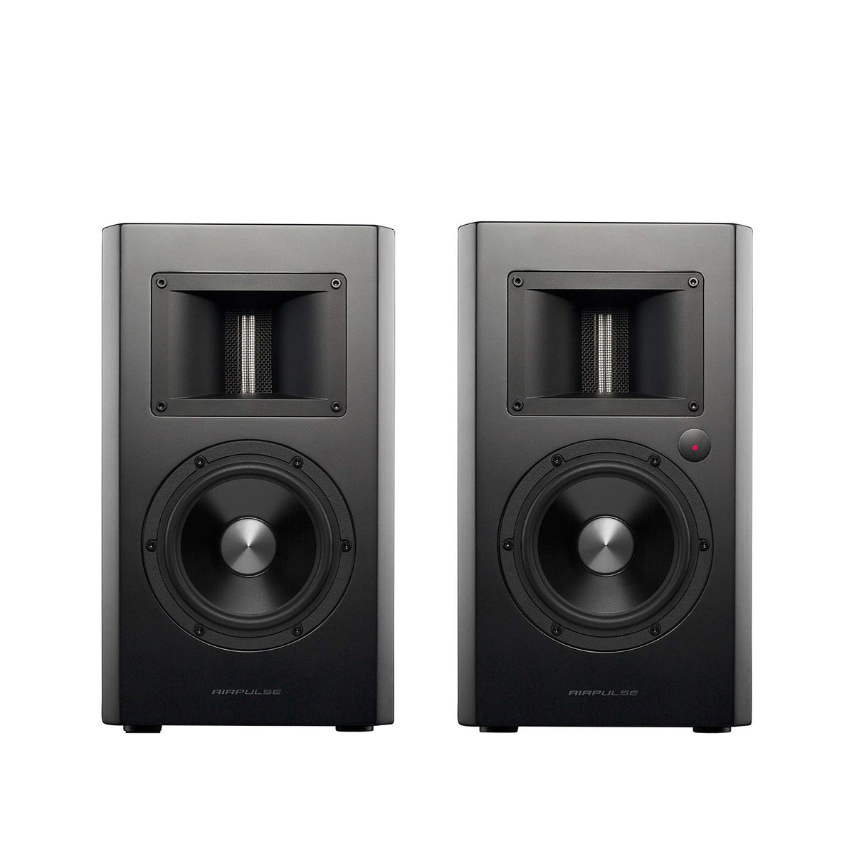 Airpulse A200 Aktives Bücherregal Bluetooth Lautsprechersystem mit Signature Phil Jones Design - Kirschholz