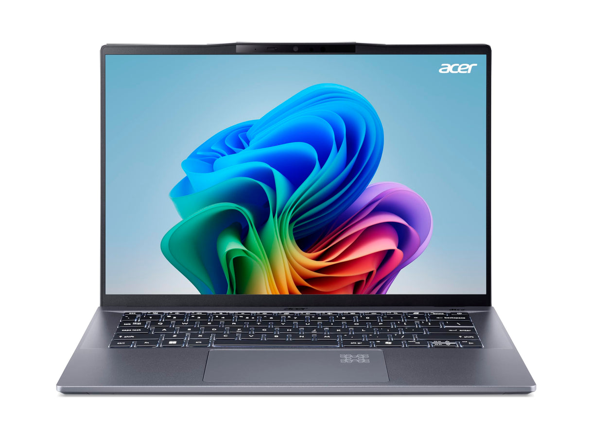 Acer Swift Go 14 AI SFG14-01-X4HC - Ordenador Portátil 14.5" WQXGA 120Hz (Qualcomm Snapdragon X Plus, 16GB RAM, 512 GB SSD, Qualcomm Adreno, Windows 11 Home - PC COPILOT+) Gris, Teclado QWERTY Español