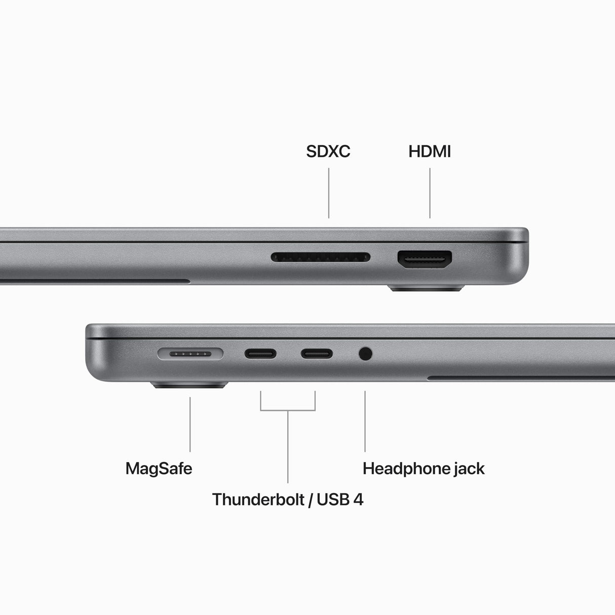 Apple 2023 MacBook Pro Portátil con Chip M3 MAX: CPU de 14 núcleos, GPU de 30 núcleos, Pantalla Liquid Retina XDR de 14,2 Pulgadas, 36 GB de Memoria unificada, 1 TB de SSD, Plata