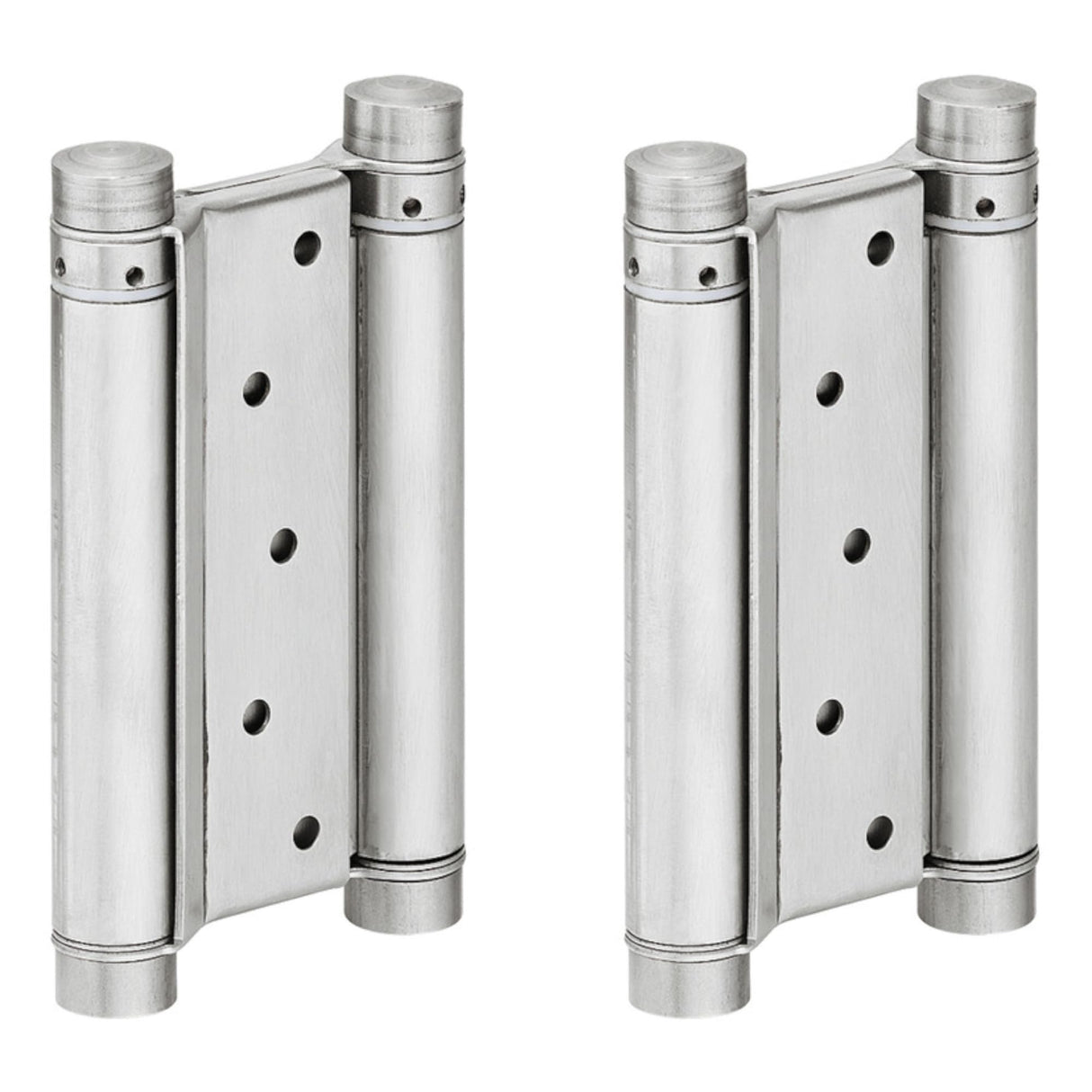 cyclingcolors 1x Par Bisagra de Puerta Vaivén Batiente de 180° con Resorte de Doble Acción para Puerta de Hasta 55 kg Western Saloon, Acero inoxidable