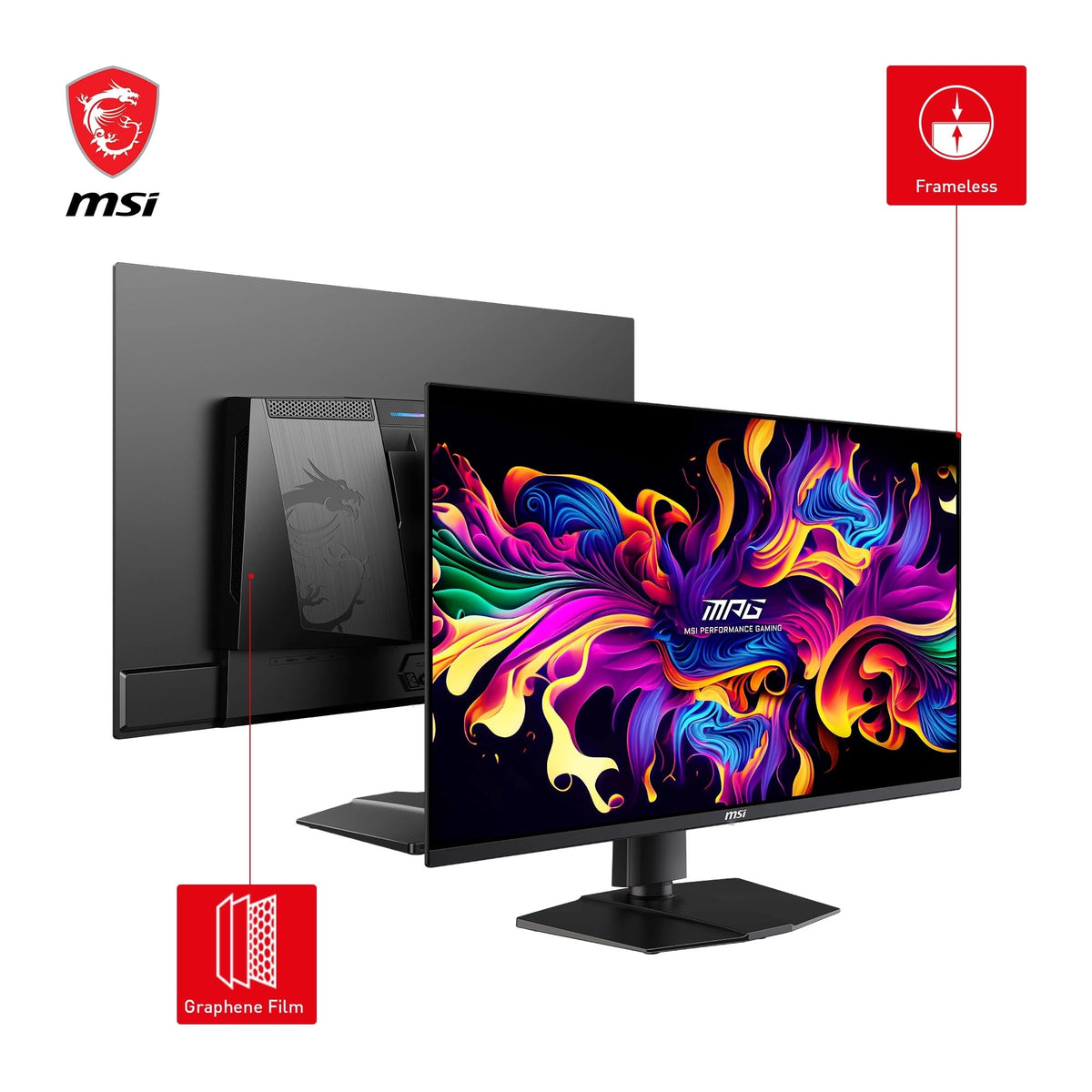 MSI MPG 321URX QD-OLED Monitor Gaming 4K UHD de 31.5'', Panel Quantum Dot OLED 3840 x 2160, 240Hz / 0.03ms, 99% DCI-P3, ΔE≤2, DisplayHDR True Black 400, KVM, RGB, DP 1.4a, HDMI 2.1, USB Tipo-C