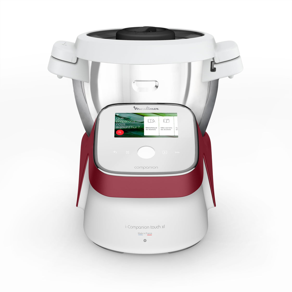 Moulinex I-Companion Touch XL HF9345 Robot de cocina de 3.5 L, acero inoxidable, 14 programas automáticos, wifi, pantalla táctil, 6 accesorios incluidos, apto lavavajillas, app libro recetas