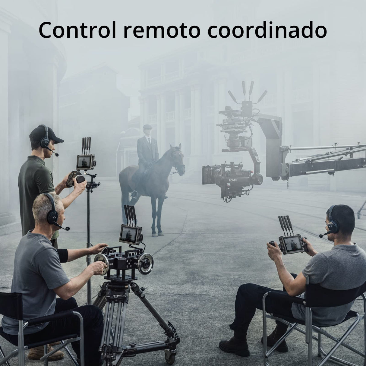 DJI - Transmisor de vídeo , transmisión en 1080p/60 fps a 6 km, inalámbrica, receptor inalámbrico integrado, control de estabilizador/enfoque/cámara, grabación y reproducción independientes