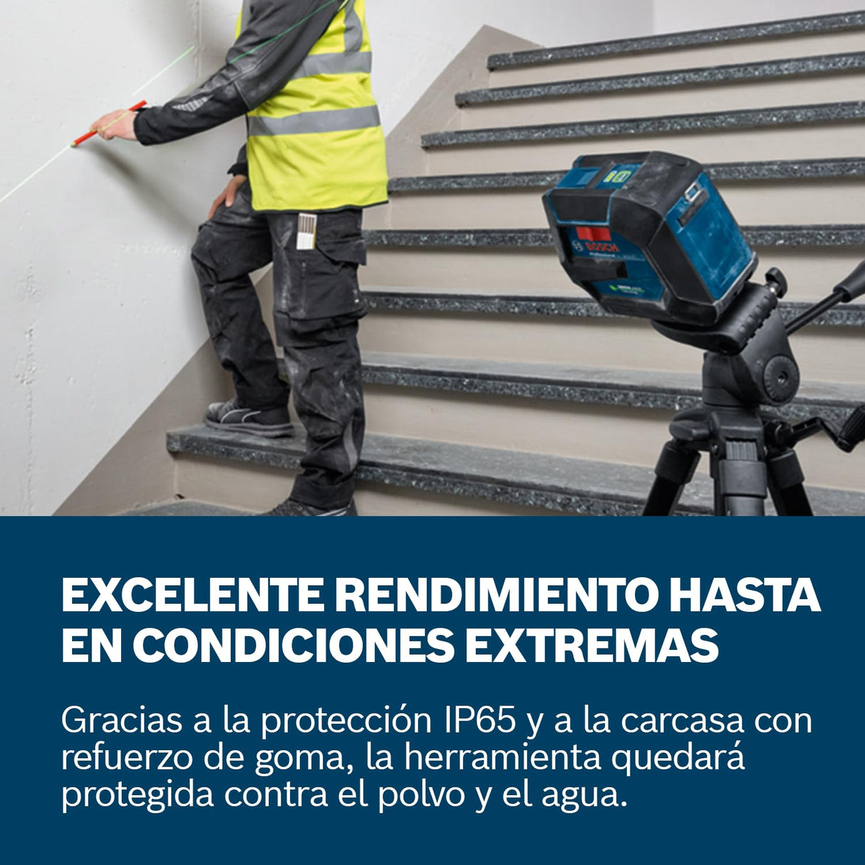 Bosch Professional Nivel láser GLL 20-22 G (soporte LB 10, láser verde, uso en interiores, doble fuente de alimentación, 2 pilas LR6 de 1,5 V, funda protectora)