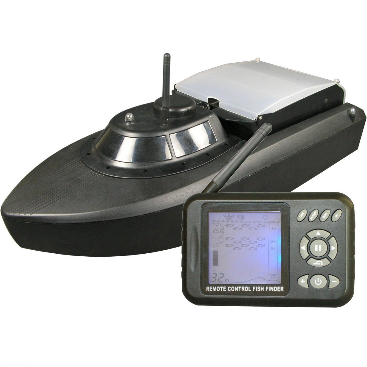 Amewi 26020 - Barco cebador V3 con Sonar, RTR, 2,4 GHz, Talla L, 61 cm