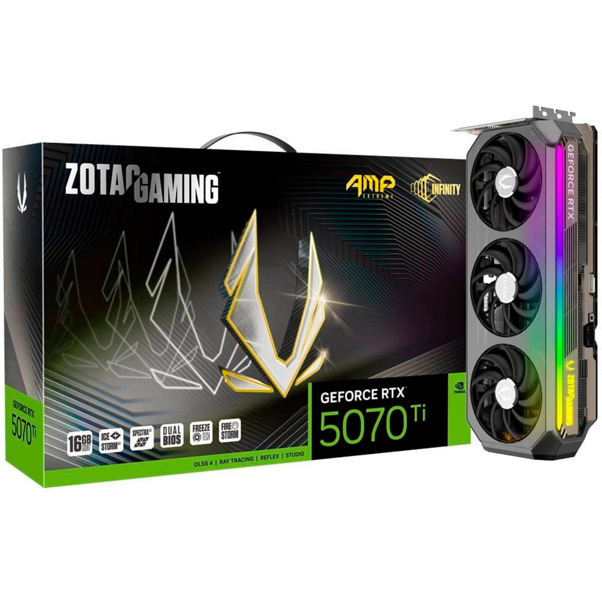 ZOTAC Gaming GeForce RTX 5070 Ti AMP Extreme Infinity 16GB GDDR7 Reflex 2 RTX AI DLSS4