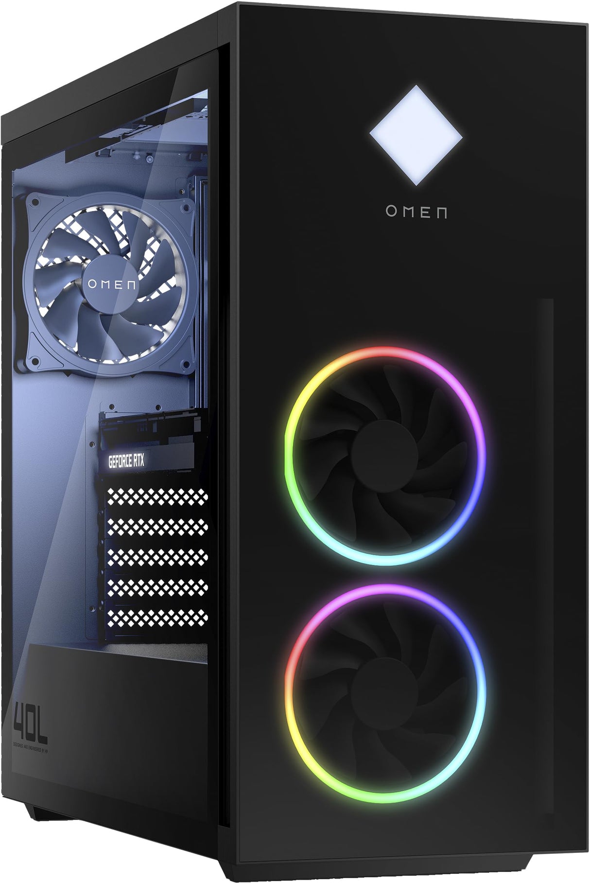 HP OMEN 40L GT21-0076ns Gaming PC, Ryzen 5000, NVIDIA GeForce 3060Ti (12 GB), Windows 11 Home, 16 GB RAM, 1TB SSD, 5600X, 512GB SSD