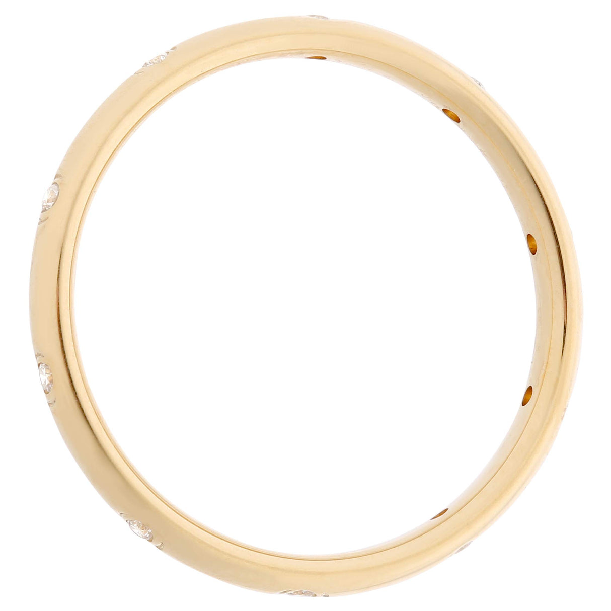 Orphelia Mujer 18 k (750) oro amarillo redondo blanco diamante
