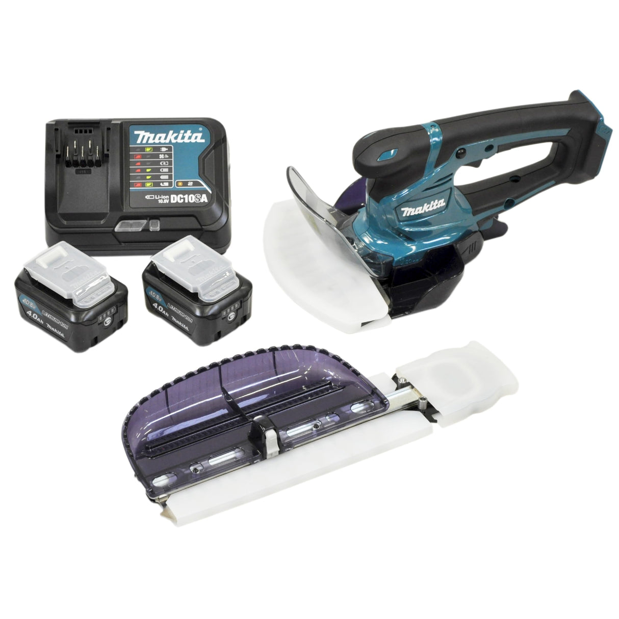 Makita um600dsmex batería de hierba/arreglasetos 10,8 V/4,0 AH, 2 baterías con cargador