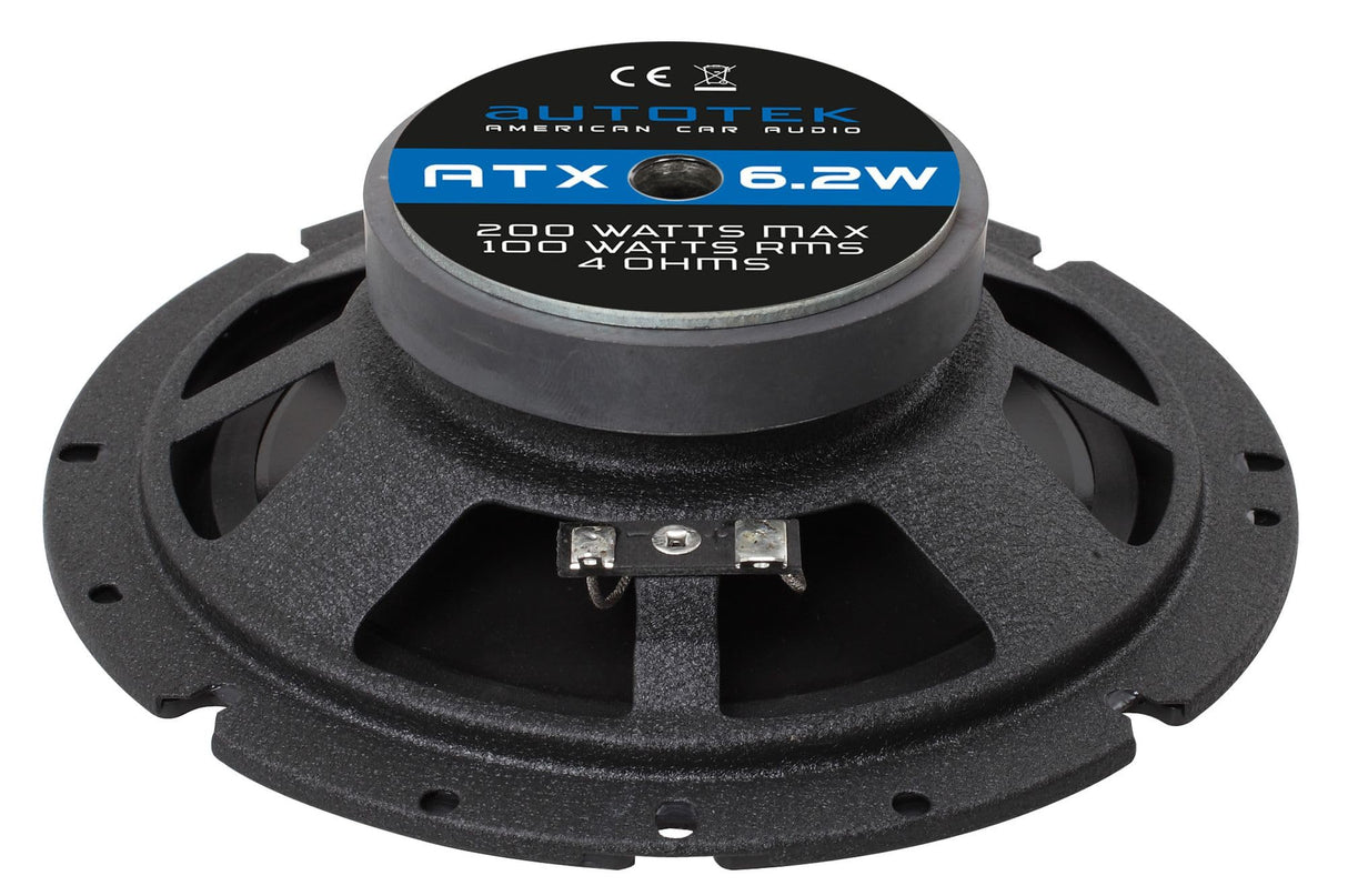 Autotek ATX - Altavoz empotrable de banda ancha (6,2 W, 200 W, contenido: 1 unidad)