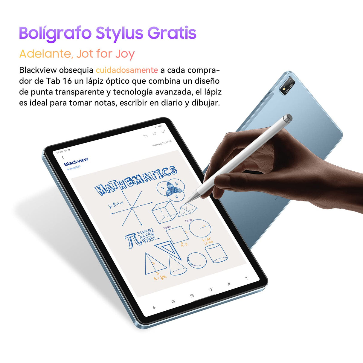 Blackview Tablet 11 Pulgadas, 14(8+6)GB RAM + 256GB ROM(1TB TF) 2K FHD Pantalla - Para Android 12, 4G LTE & 5G WiFi, 7680mAh, Widevine L1, 4 Altavoces/8MP+13MP/Face ID/GPS/OTG