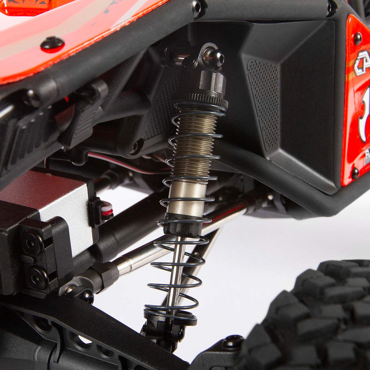 Axial AXI03000B 1/10 Capra 1.9 Unlimited 4WD Trail Buggy Cepillado, RTR RC Crawler, Rojo