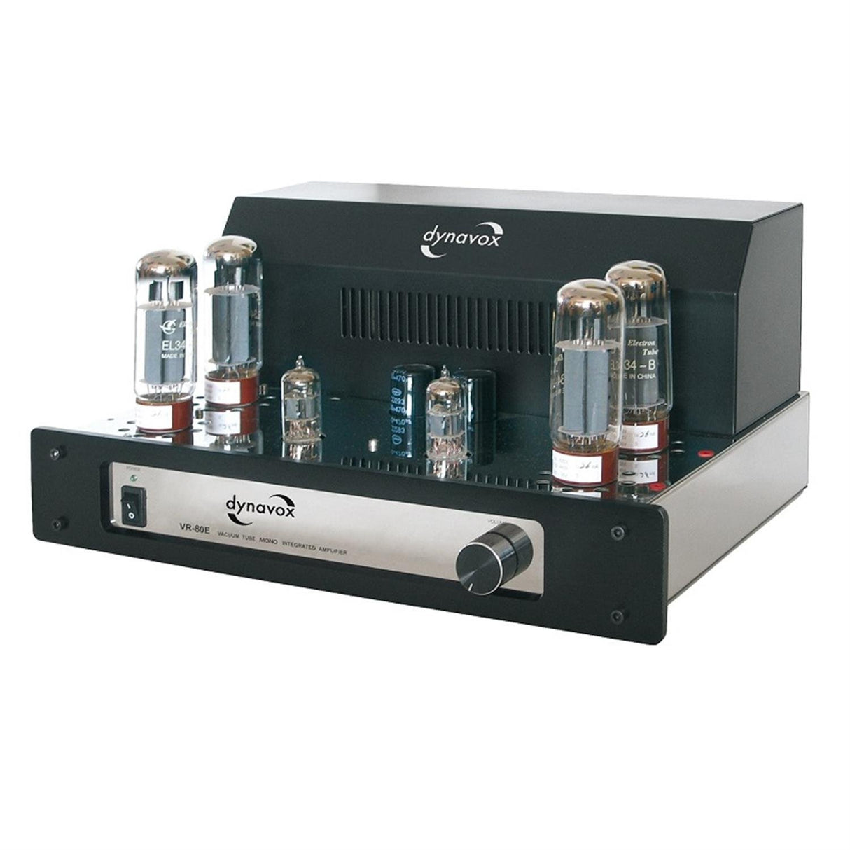 Dynavox VR-80E - Amplificador a válvulas mono, color negro y cromo (importado)