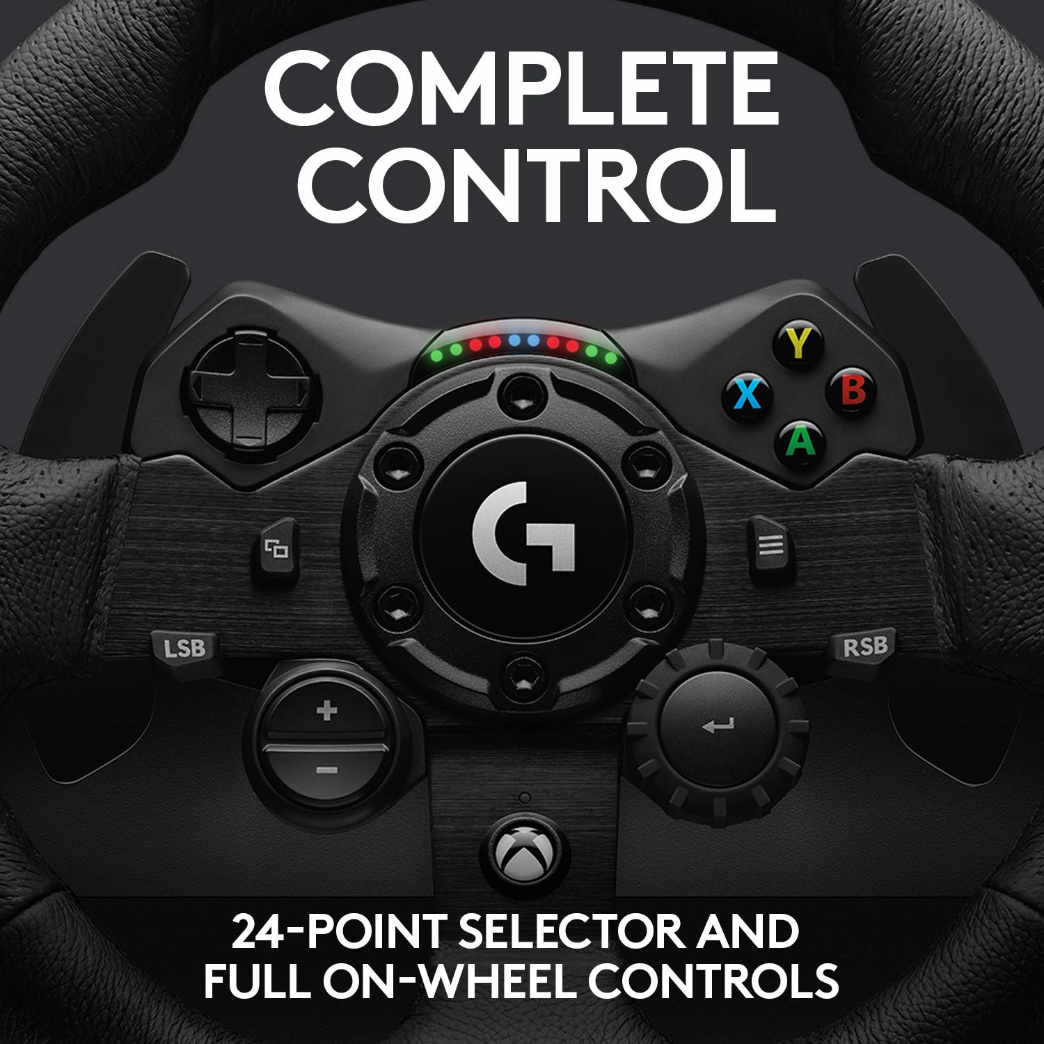 Volante de Carrera y Pedales Logitech G923 USB para Xbox One y PC, Enchufe inglés Tipo G - Negro