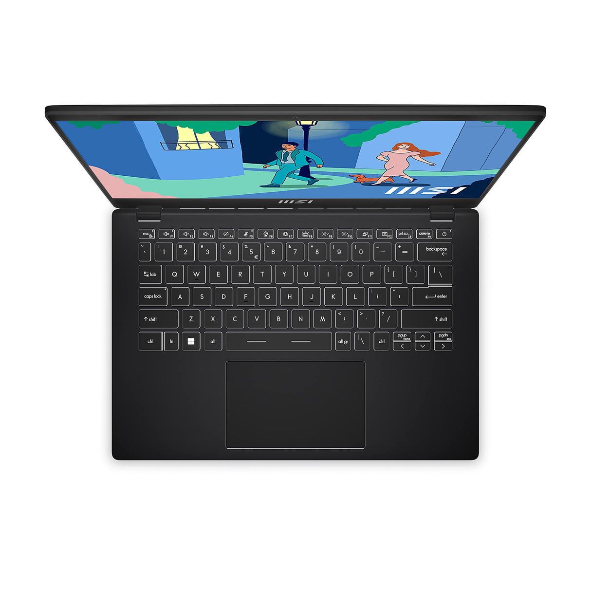 MSI Modern 14 C12M-017XES - Ordenador portátil Ultraligero 14" FHD (Intel® Core™ i7-1255U, 16GB RAM, 512GB SSD, Intel® Iris® Xe graphics, Sin Sistema Operativo) Classic Black - Teclado QWERTY español