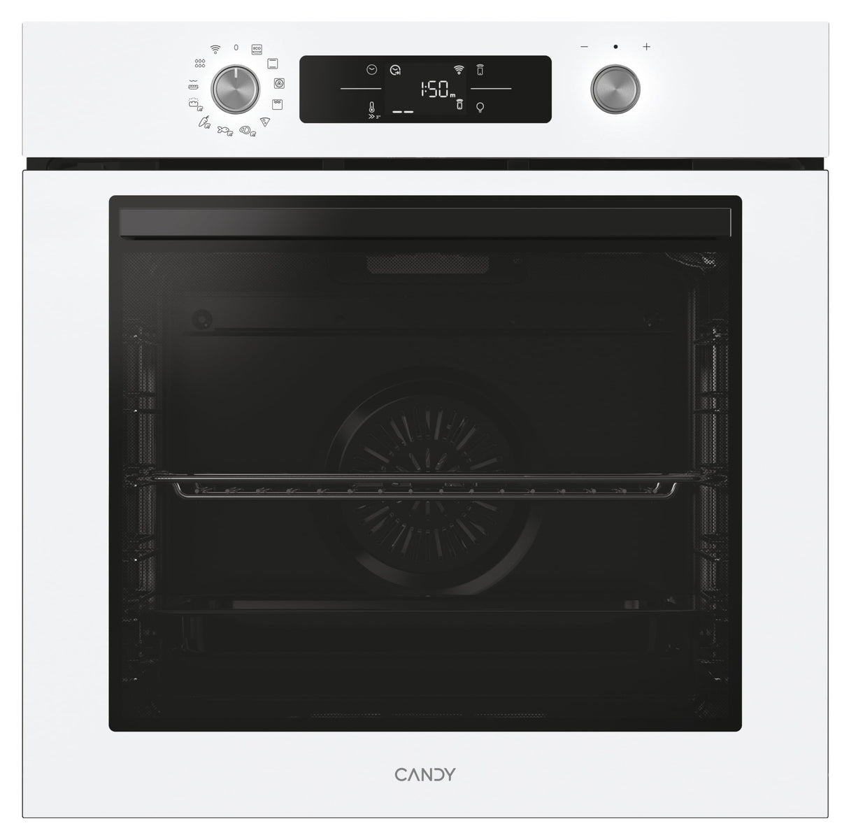 Candy Bake 800 CA6 NP5B3EHTW, Horno Multifunción, 78L, Conectividad WIFI, 1 Bandeja y 2 Rejillas, Easy Steam, Limpieza Hidrolítica, 12 Funciones, Display Basic UX, Blanco
