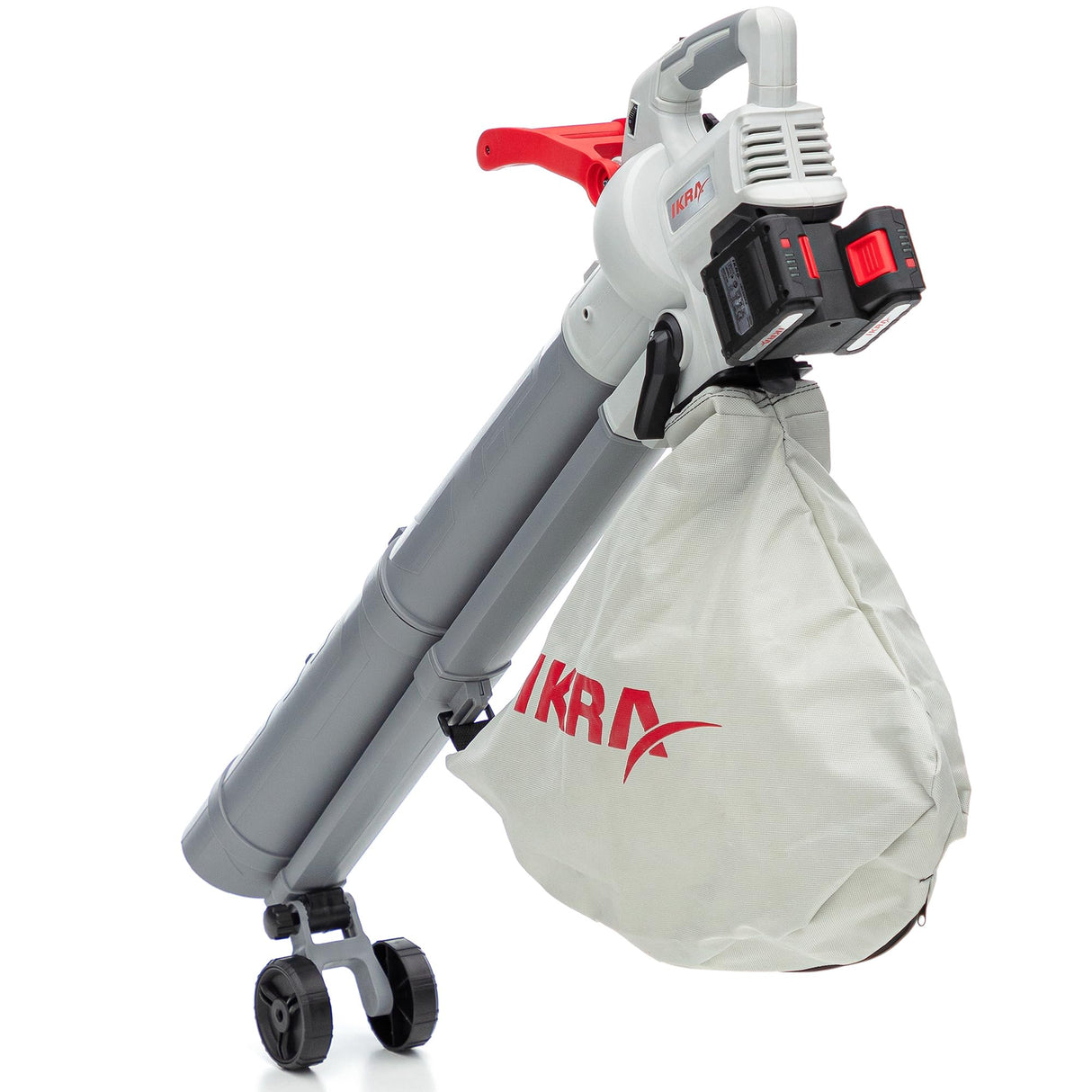 IKRA 3en1 Aspirador soplador a batería IALS 2-20 Incl. 2 baterías Recargables y Cargador rápido Doble