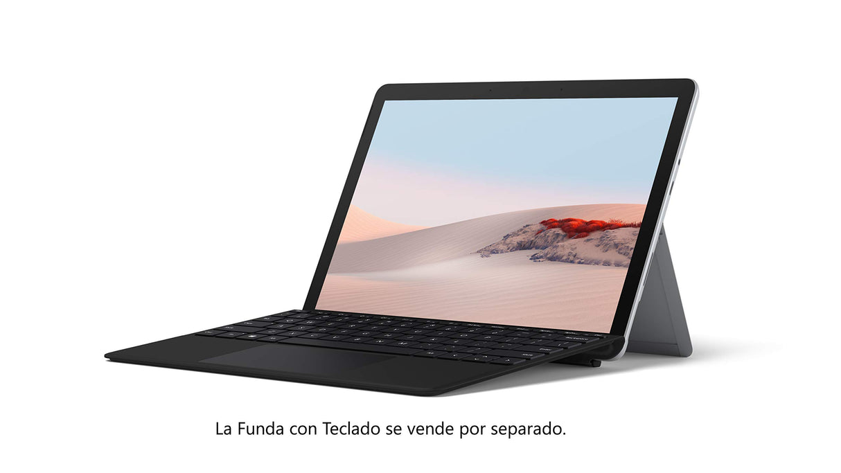 Microsoft Surface Go 2 - Portátil 2 en 1 de 10.5 pulgadas Full HD, Wifi, Intel Pentium Gold 4425Y, 8 GB RAM, 128 GB SSD, Windows 10 Home Platino